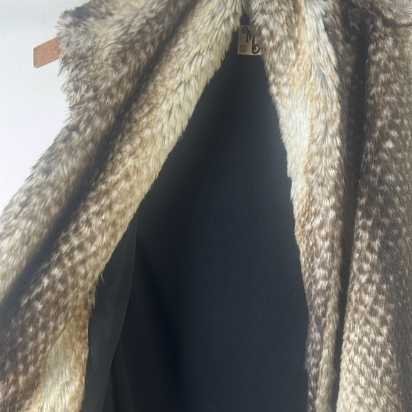 Show Me Your MUMU Fausta Faux Fur Vest Cream Brown Size Small - Picture 10 of 14